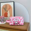 Bolsa de Maquillaje Grande Estilo Caricatura Japonesa 2026 con Estampados Lindos y Textura, Bolso de Mano para Viaje y Almacenamiento de Artículos de Tocador