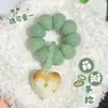 Alho Fresco Verde Pequeno Dente de Alho Bodhi Torcido à Mão Tamanho Pequeno Peça de Alça Descompressora Brinquedo Pulseira de Semente de Bodhi