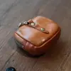 Bolsa de Almacenamiento Original de Cuero Suave, Billetera para Monedas, Tarjetero, Riñonera, Mini Bolsa Colgante para Deportes de Carrera, Bolsa Casual para Exteriores