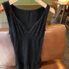 Nuevo Chaleco Calefactor Moldeador Japonés Otoño e Invierno Terciopelo Alemán Sin Costuras Ropa Interior Térmica para Mujer Cómodo Cuello en V Sin Mangas