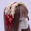 Diadema de Encaje con Lazo Hecha a Mano Estilo Japonés Pinza para el Cabello de Niña Lolita Suave Lindo Accesorio para el Cabello Bidimensional Adorno para el Cabello de Niña Linda