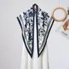 Nuevo pañuelo triangular estilo chino, chal versátil para protección solar, cinturón decorativo para mujer, pañuelo triangular de seda sintética