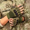 Luvas Táticas Masculinas Meio Dedo Treinamento das Forças Especiais Fitness Antiderrapante Esportes Respiráveis Resistentes ao Desgaste Motocicleta Fã Militar Luvas
