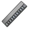 Placa Temporal de Estacionamiento para Coche Placa con Número de Teléfono Móvil Placa de Teléfono de Aleación Magnética para Coche Accesorios de Interior para Coche Adornos