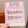 Accesorios y Joyería de Alta Gama para Niñas Uñas Portables Lindas Dulces Joyería para Manos Pegatinas de Dibujos Animados Puntas de Uñas Regalos