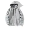 Sudadera con capucha de otoño e invierno, cálida y acogedora, forrada de forro polar, color negro casual, adelgazante, versátil, cómoda para usar al aire libre, superventas transfronterizo