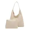Bolsa pequena feminina transfronteiriça da moda estilo coreano, nova coleção de inverno 2026, bolsa de ombro simples e retrô, bolsa de ombro com design aninhado