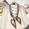 Pañuelo de Seda Pequeño Angulado Rouyun 2026 para Mujer, Elegante y Sofisticado, Pañuelo para Cuello Estilo Coreano y Japonés, Pañuelo de Cinta, Pañuelo para Cuello Estilo Coreano