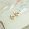 Retenção de cor de ouro 14K 7mm engrenagem pingente anel diy acessórios artesanais redondo pingente anel fivela pingente de abertura