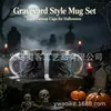 Nueva Taza de Acero Inoxidable con Relieve de Parca de Halloween Taza de Café Taza de Agua de Resina de Gran Capacidad Regalo