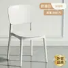Cadeira de Jantar de Plástico Espessado, Banco Minimalista Moderno com Encosto, Cadeira de Jantar Nórdica para Uso Doméstico, Confortável para Sentar por Longos Períodos, Cadeira Pequena com Encosto