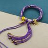 Cuerda de Mano Xizang Frotamiento de Mano Cuerda de Algodón Cuerda de Mano Colorida Pulsera Tejida a Mano Estilo Étnico Thangka Adorno Xizang Pulsera