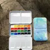 Kit de Tintas Aquarela 24 Cores 36 Cores Tinta Sólida para Nail Art Iniciantes Kit Inicial de Pintura Portátil Atacado
