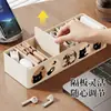 Organizador de Cables de Datos Caja de Almacenamiento Compartimento de Escritorio Estante de Gestión de Cables Contenedor de Almacenamiento para Cables de Carga, Cables de Alimentación, Accesorios de Auriculares