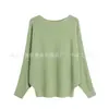 Bestseller Transfronterizo Europeo y Americano Top de Punto de Manga Murciélago Holgada Perezosa de un Hombro Comercio Exterior Suéter Nuevo Estilo Primavera Otoño Mujer