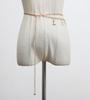 Corrente de cintura com letra acessórios moda corrente de franja cinto de pele feminino fino de metal tudo combina decorativo vestido casaco