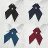 [artigo de espinho] uniforme jk genuíno básico estilo acadêmico Joker cor sólida gravata borboleta cruzada acessórios para camisa