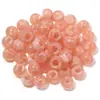 Contas redondas grandes com furo passante, estilo chinês, imitação de jade, acrílico colorido retrô, duas cores, contas espaçadoras de cor degradê, acessórios para joias DIY