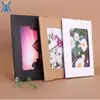 Bolsa sobre de papel kraft sobre para tarjetas postales personalizado juego de sobres set de embalaje en blanco DIY set de embalaje logo impreso