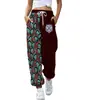 Pantalones casuales de retazos con estampado de animales, estilo europeo y americano, cordón, para mujer, corte holgado, tobillos cónicos, pantalones de chándal, disponibles en Amazon