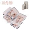 Conjunto de 18 Peças de Cortadores de Unha de Aço Inoxidável, Ferramentas de Manicure para Pedicure e Beleza, Alicate para Cutículas, Tesoura Ogo Ouro Rosa