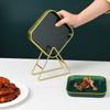 Plato para huesos de pala plato para huesos casero mesa de comedor Plato para basura de espinas de pescado plato de plástico para frutas y bocadillos plato pequeño para postre plato para frutas secas