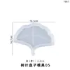 Molde de Resina de Cristal DIY Papoula Prato em Formato de Folha Prato de Armazenamento de Nozes Fabricante de Molde de Silicone Atacado