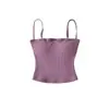 Conjunto de Tres Piezas Chica Caliente Deseo Puro: Cárdigan de punto de manga larga corta de un solo botón con cuello redondo + Camisola acolchada + Pantalones acampanados holgados en la cintura