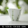 Serie de Juego de Té Pintado a Mano de las Dinastías Tang y Song, Juego de Té Kung Fu para Uso Doméstico, Incluye Gaiwan, Tetera, Tazas de Té, Posavasos, Recipiente para Té y Colección de Cuchara para Té