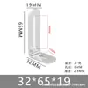 Soporte de Ángulo de Acero Inoxidable Engrosado Conector Fijo Escuadra de Ángulo Recto de 90 Grados Escuadra Triangular Pieza de Conexión de Ángulo en L