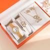 Novo Relógio Feminino terno Moda Nicho Cravejado de Diamantes Temperamento Versátil Pulseira de Aço Relógio de Quartzo Feminino terno
