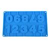 Molde de silicona digital 0-9 adornado para paletas, molde digital para dulces de chocolate, modelo para hornear pasteles, DIY