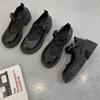 Zapatos pequeños de cuero estilo británico japonés, combinables con todo, 2021, nuevos zapatos Mary Jane de suela gruesa de JK Clothing, zapatos de un solo botón para estudiantes.