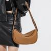 Bolsa de Ombro Caída Quente Comércio Exterior Moda Versátil Grande Capacidade Bolsa de Axila Feminina Simples Textura de Alto Padrão Bolsa Transversal Bolinho
