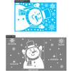 Decoraciones Navideñas Pegatinas de Vidrio Amazon Transfronterizas Pegatinas Navideñas Papá Noel Alce Muñeco de Nieve Pegatinas Estáticas