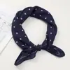 Pañuelo de Seda de Algodón y Lino Estilo Coreano 70cm, Moderno y Versátil, Pañuelo Cuadrado Pequeño Sencillo y Artístico, Adecuado para Fotografía de Viaje y como Pañuelo Decorativo para el Cuello