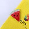 Accesorios de fruta de resina, kiwi, sandía, arcilla, crema, carcasa de teléfono móvil, material de joyería, venta al por mayor