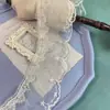 Renda Bordada com Miçangas Brancas de Malha Solúvel em Água, 8cm de Largura, Punho de Vestido de Casamento, Saia, Decoração de Boneca