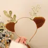 Acessórios de Cabelo de Natal Estilo Floresta Presépio Grampo de Cabelo Orelhas de Galho Fofas para Crianças Acessórios de Tiara Pequenos Grampos Acessórios de Cabelo