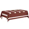 Mantel para Fiesta Temática Super Bowl de Amazon Decoración Deportiva de Fútbol Rugby Mantel Desechable de Pe Patchwork
