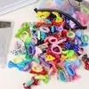Explotaciones de Comercio Exterior Anillo para el Pelo de Lazo Infantil Accesorios para el Cabello Niñas No Golpear el Cabello Niñas Colorido Adorno para la Cabeza Alta Elasticidad