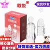 Agradable Manga Click Corona Hilo de Partículas Elevadas de Cristal para Pene Hombres Productos para Adultos Venta al por Mayor