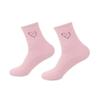 Calcetines de Terciopelo de Visón para Mujer Bordado de Corazón Forrado de Lana Calcetines Gruesos Cálidos para Piso Otoño e Invierno para Casa Felpa Calcetines de Confinamiento