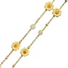 Estilo Medieval Dorado Elegante Gama Alta Margarita Pequeña Multicapa Collar Largo para Mujer Nuevo Accesible Lujo Cadena para Clavícula