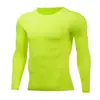 Ropa Deportiva para Ciclismo al Aire Libre de Manga Larga para Hombre Ajustada de Alta Elasticidad Capa Base Transpirable de Secado Rápido para Fitness, Running, Entrenamiento