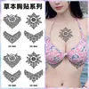 Pegatinas de Tatuaje de Jugo de Hierbas, Pegatinas para el Pecho, Tentación de Pareja de Súcubo Atmosférica, Pegatinas Abiertas Impermeables y de Larga Duración, Pegatinas de Gama Alta