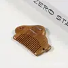 Peine de Sándalo Verde Mini Portátil de Bolsillo Doce Signos del Zodiaco Logo Personalizado Peine de Madera Regalo para Mujer Peine para Bebé