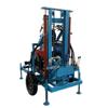 Máquina de perfuração de cilindro duplo, pequeno equipamento de perfuração de rodas, motor diesel de alta potência, equipamento de perfuração de poços de água