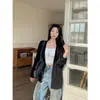 Moda retrô estilo coreano manga longa seda gelada tricotado verão solto leve versátil jaqueta cardigã top xale estiloso