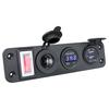 Panel de Coche con Interruptor Cargador Base Hembra Base de Carga Dual USB para Teléfono Móvil en Coche Enchufe de Carga USB Marino